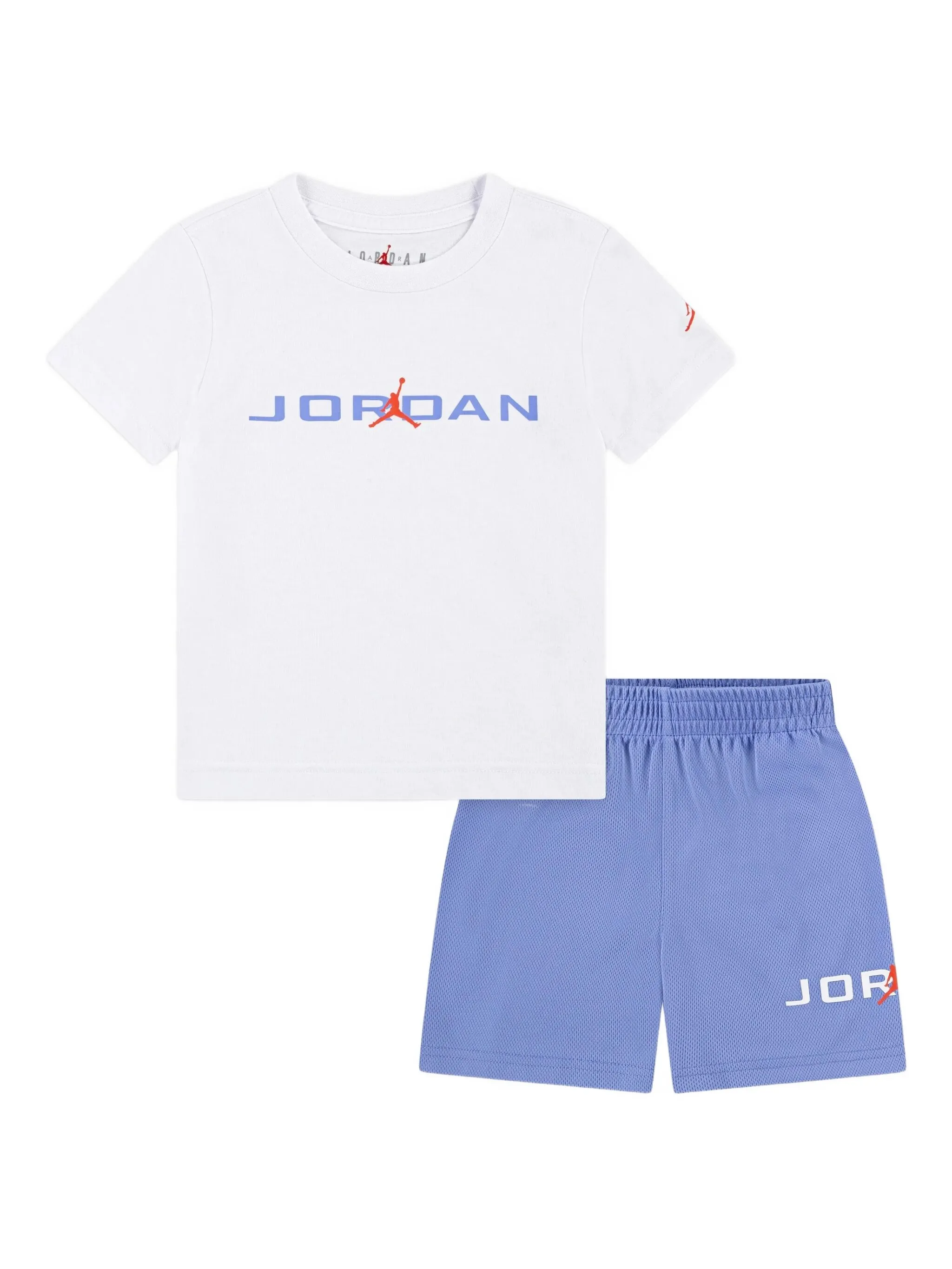 

Комплект из футболки и шортов с логотипом Jordan Kids, белый