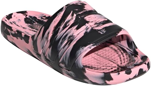 Сланцы adidas унисекс-взрослые Adilette Flow, черный/розовый — фото 2