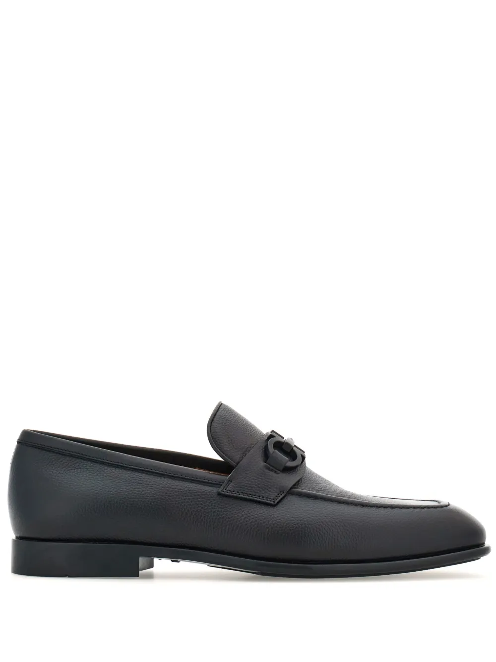 

Лоферы с пряжкой Gancini Ferragamo, черный