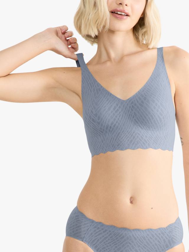 

ZERO Feel Bliss бюстгальтер-бралетт sloggi, Bluish Grey