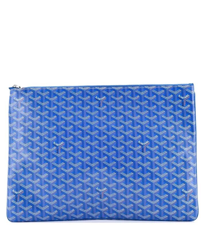 

Сумка-мешок GM Senat Zip, покрытая холстом Pre-Owned Goyard, синий