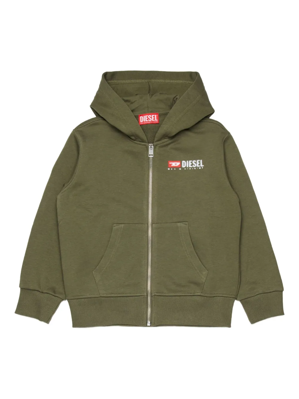 

Худи Sdropshoodz Over на молнии Diesel Kids, зеленый