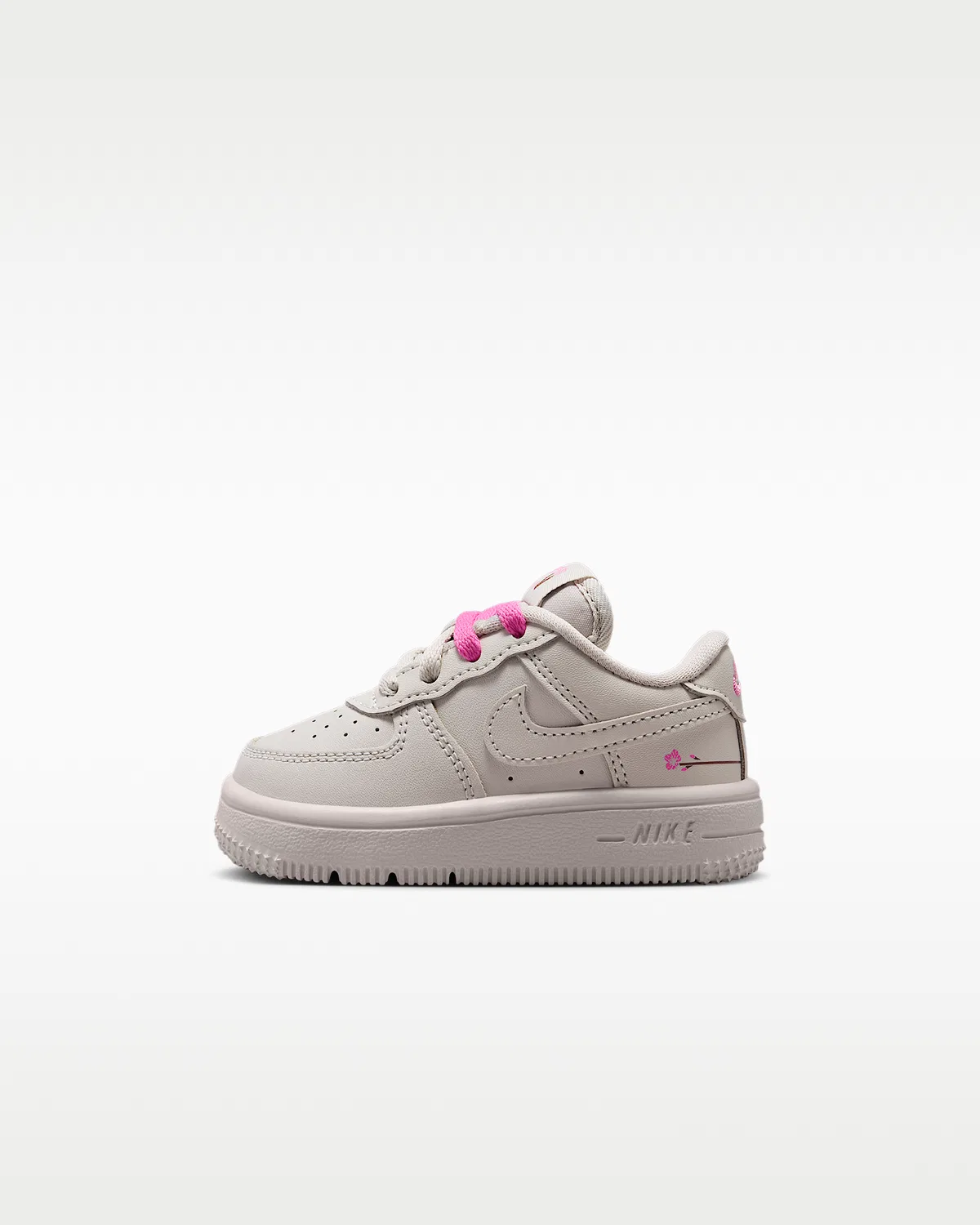 Кроссовки Nike Force 1 Low для малышей, Light Bone/Playful Pink/Fauna Brown/Light Bone