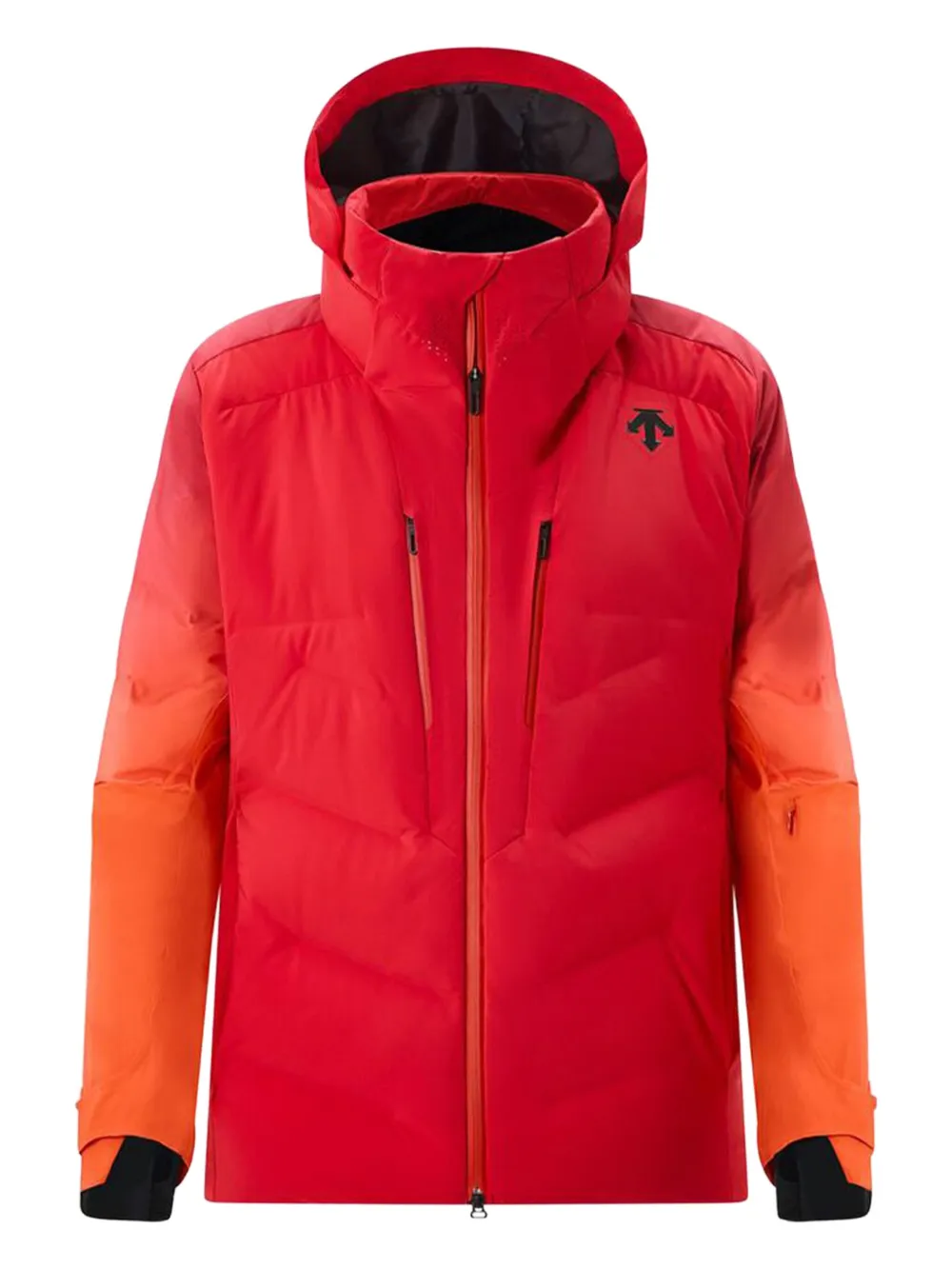 

Пуховик на молнии DESCENTE, красный