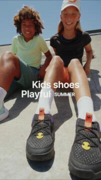 

Детские дышащие кроссовки для физической активности Playful Summer унисекс — фиолетово-чёрные