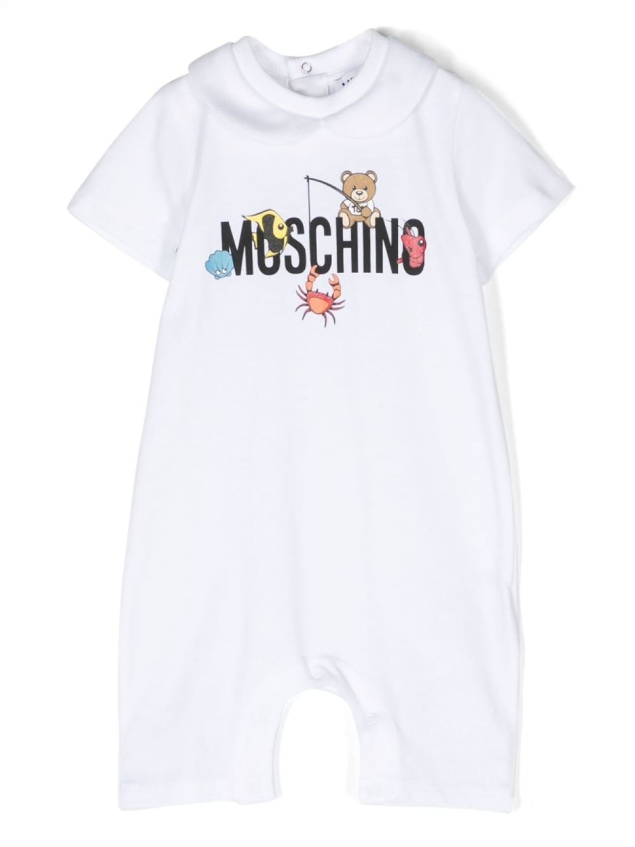 

Moschino Kids ромпер с логотипом, белый