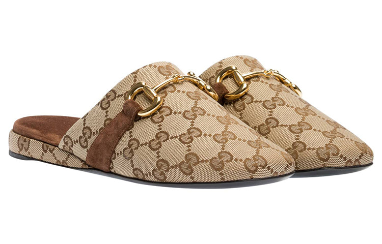 Шлепанцы (WMNS) Gucci GG Print Mules — фото 3
