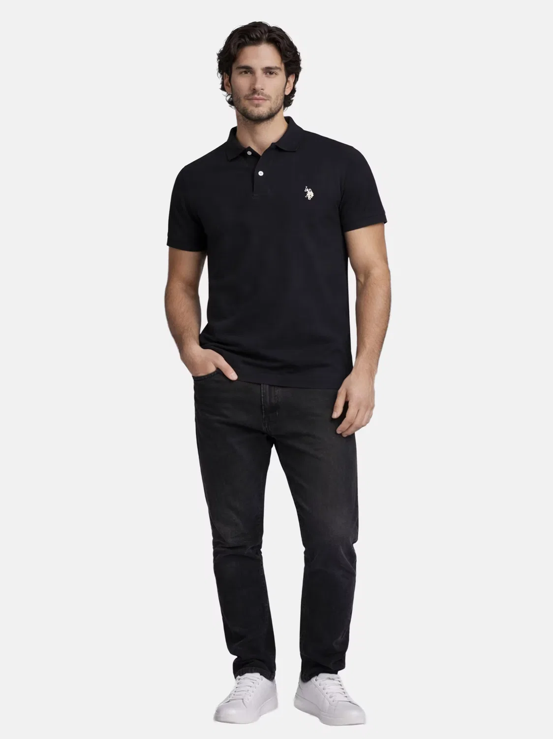 Рубашка U.S. Polo Assn., Black — фото 4