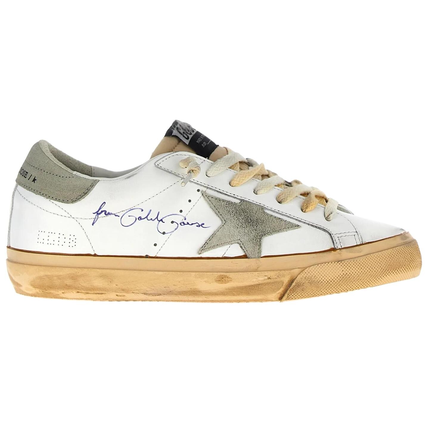 Кроссовки Golden Goose Super-Star Skateboarding Shoes Men Low-top White, белый — фото 2