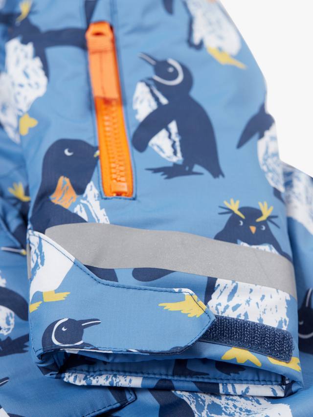 Детский универсальный водонепроницаемый плащ для любой погоды Frugi, Penguin Waddle — фото 4