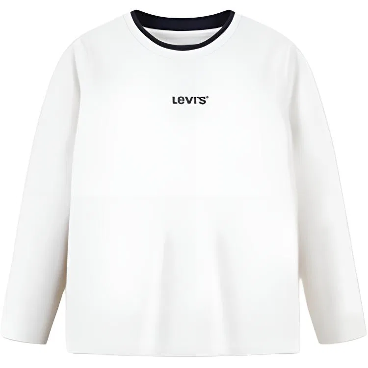 Детская футболка с круглым вырезом Levis, Dark Royal Blue Color[Thin Fleece Base Layer] — фото 3