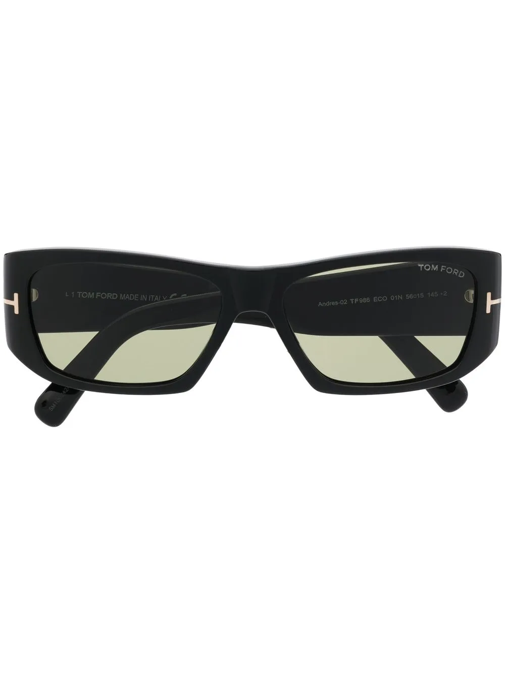 

Солнцезащитные очки в прямоугольной оправе TOM FORD Eyewear, черный