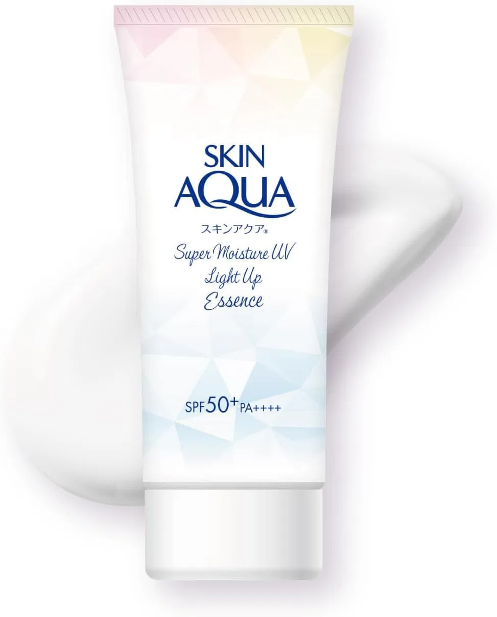 Солнцезащитная эссенция Skin Aqua Super Moisture UV Light Up Essence 70 г, светлый