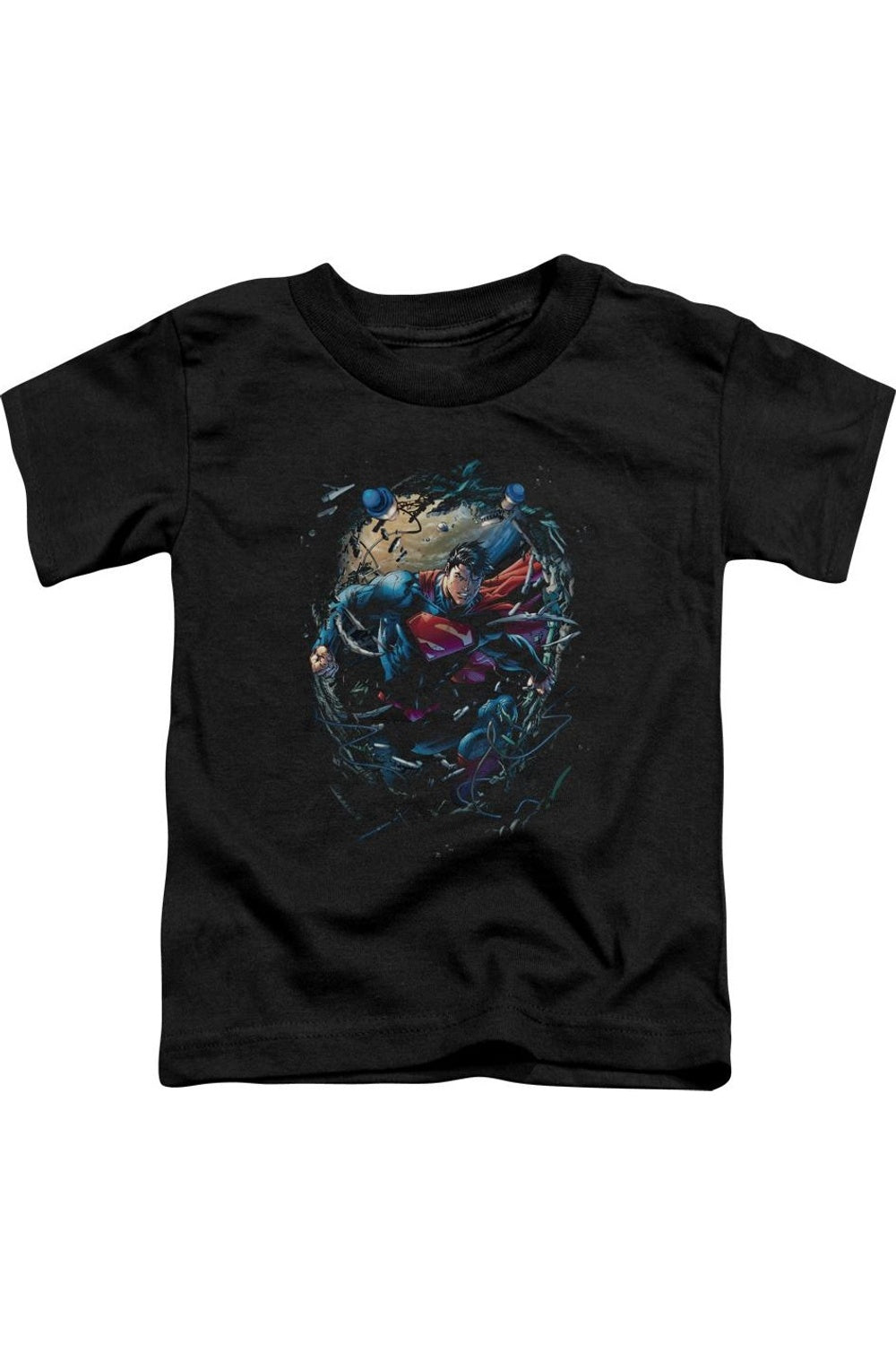 

Футболка с коротким рукавом для малышей "Superman Breaking Space" Gildan, черный