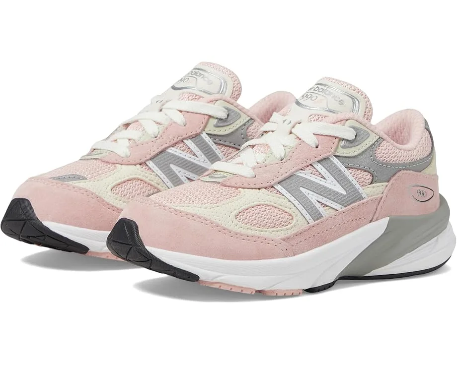 Кроссовки New Balance Kids 990V6 (Infant/Toddler), Pink Haze/White