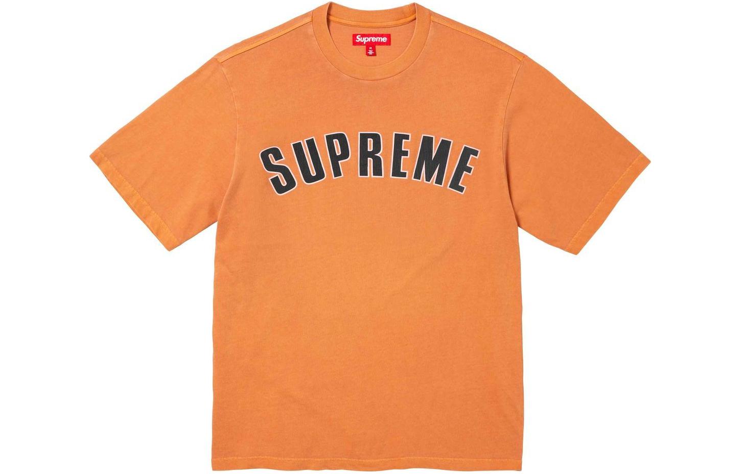 Supreme Футболка Cracked Arc S/S Orange — фото 3