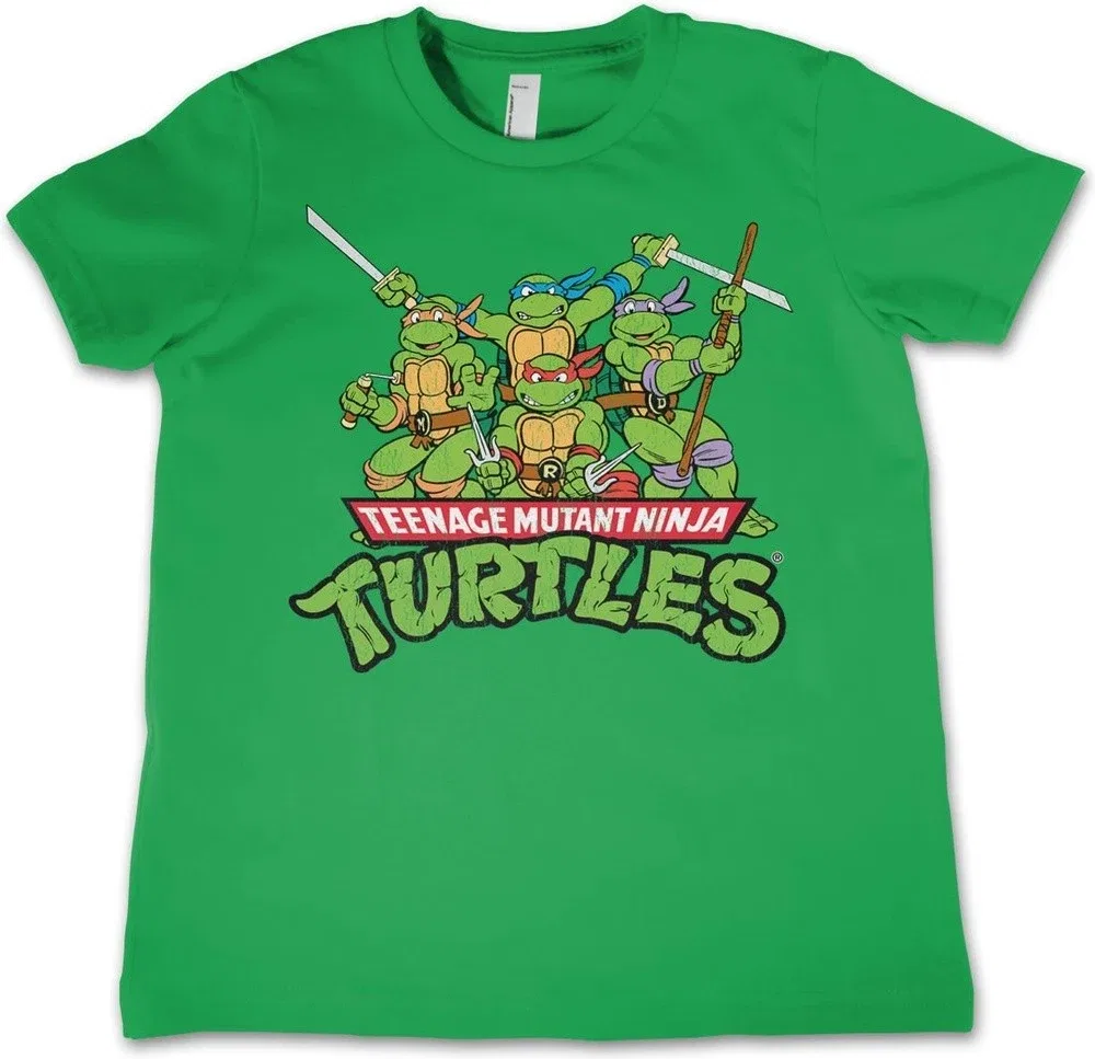 Футболка с принтом Teenage Mutant Ninja Turtles, зеленый