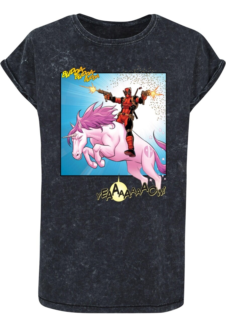 

Футболка ABSOLUTE CULT Shirt Deadpool - Unicorn Battle, пятнистый черный