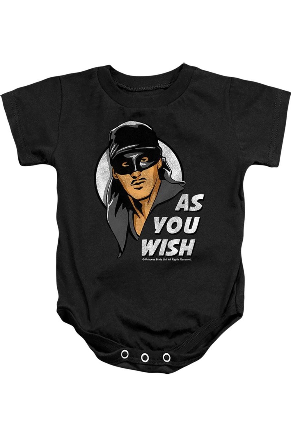 

Детский комбинезон на кнопках «Принцесса-невеста: Как пожелаешь» Gildan, черный