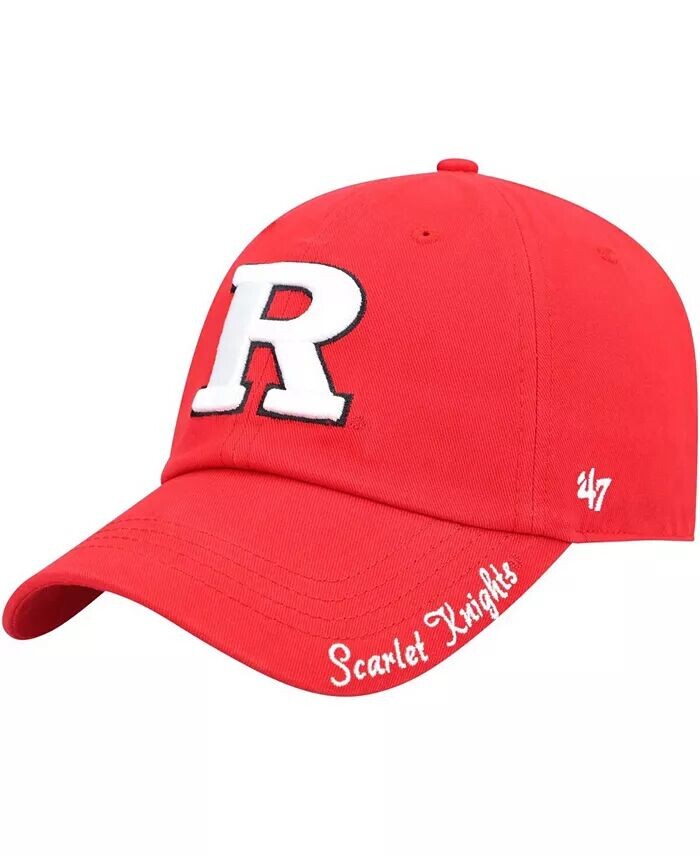

Женская шапка Scarlet Rutgers Scarlet Knights Miata Clean Up с логотипом и регулируемой головкой '47 Brand