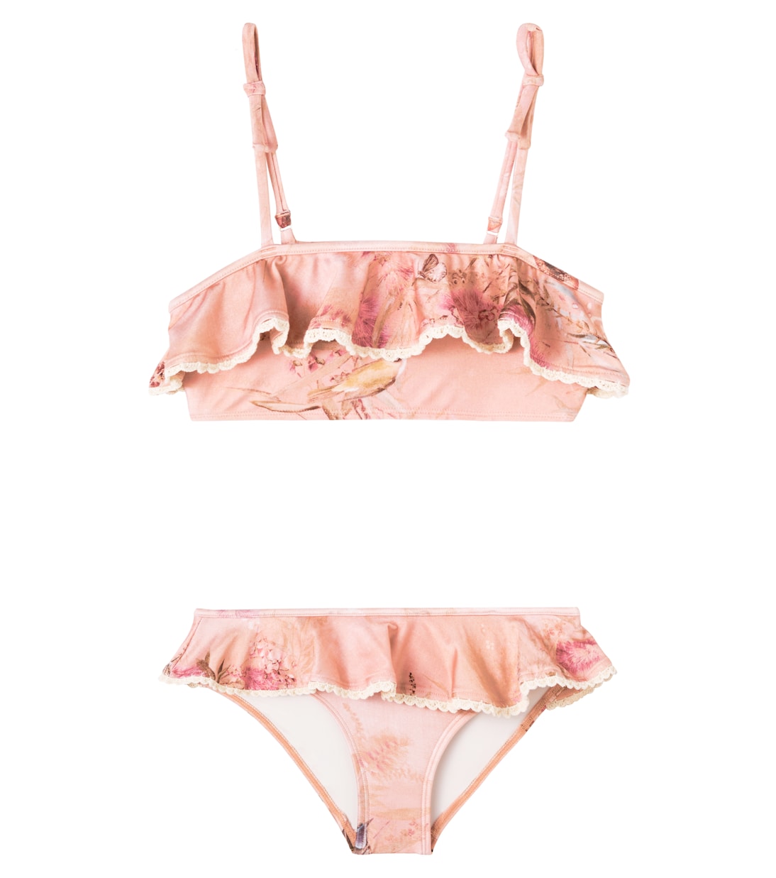 

Каскадский цветочный бикини Zimmermann Kids, Pink Botanical Floral