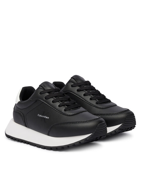 Кроссовки Low Cut Lace-Up Sneaker V3A9-83110-1355 S Calvin Klein, черный — фото 2