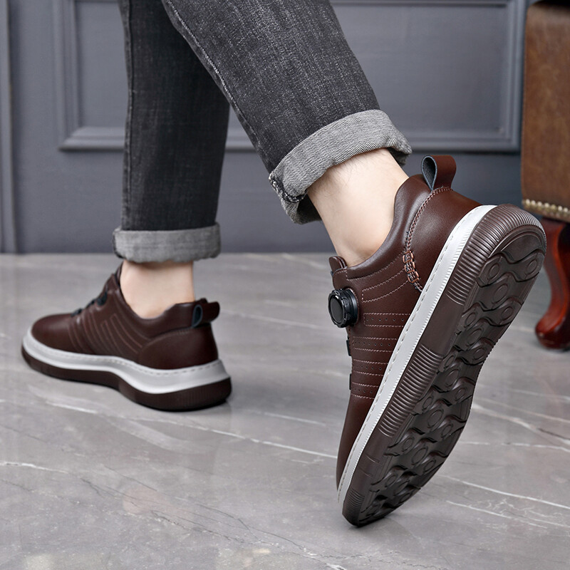 Туфли мужские Men"s Casual Men Low-Top Product B, темно-коричневый — фото 4