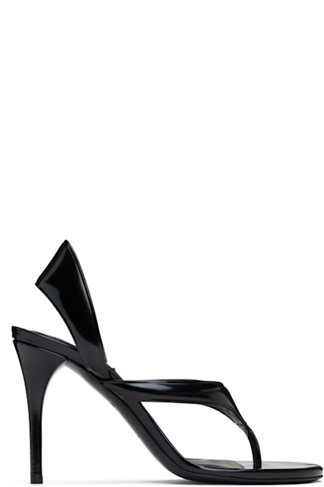 Черные босоножки на каблуке Infradito ALAÏA