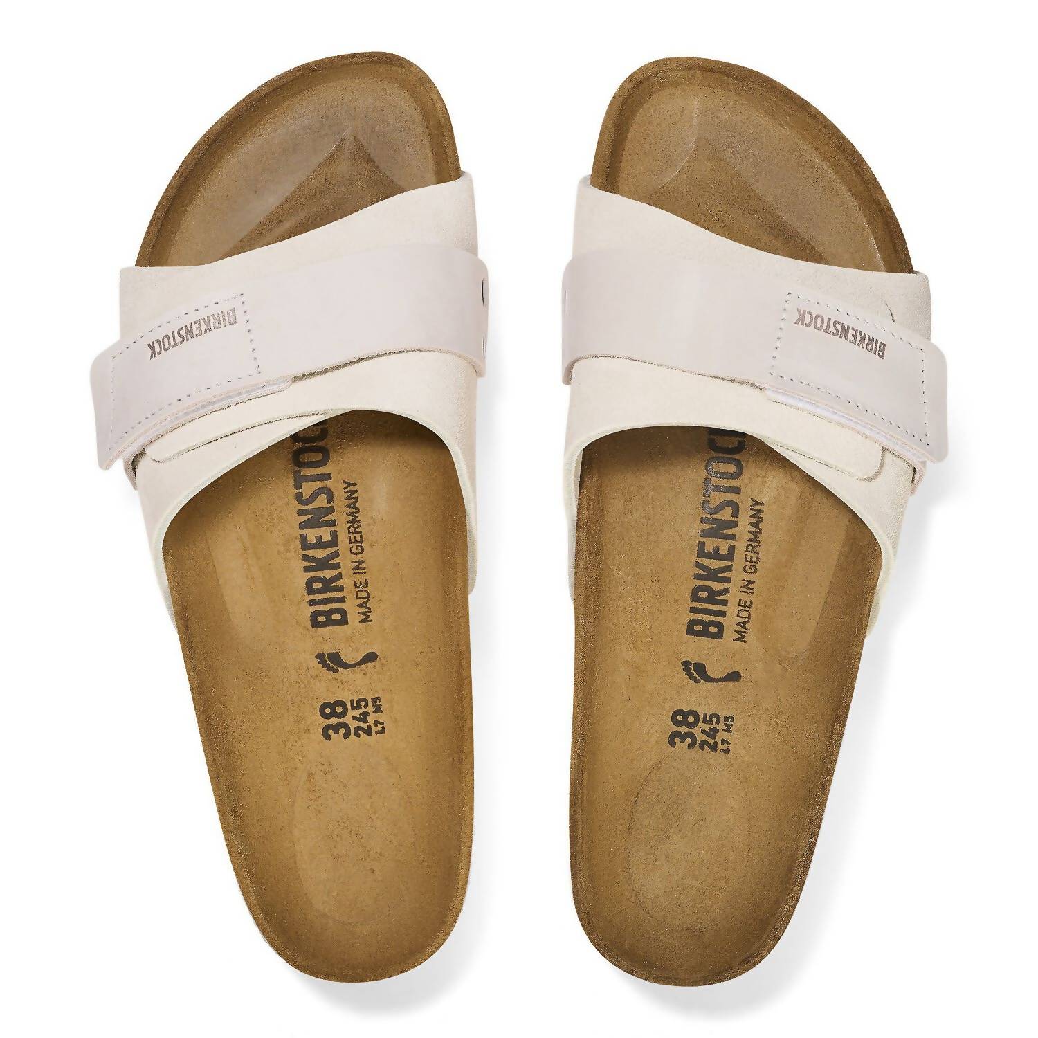 Унисекс Oita современные замшевые сандалии в винтажном белом Birkenstock — фото 3