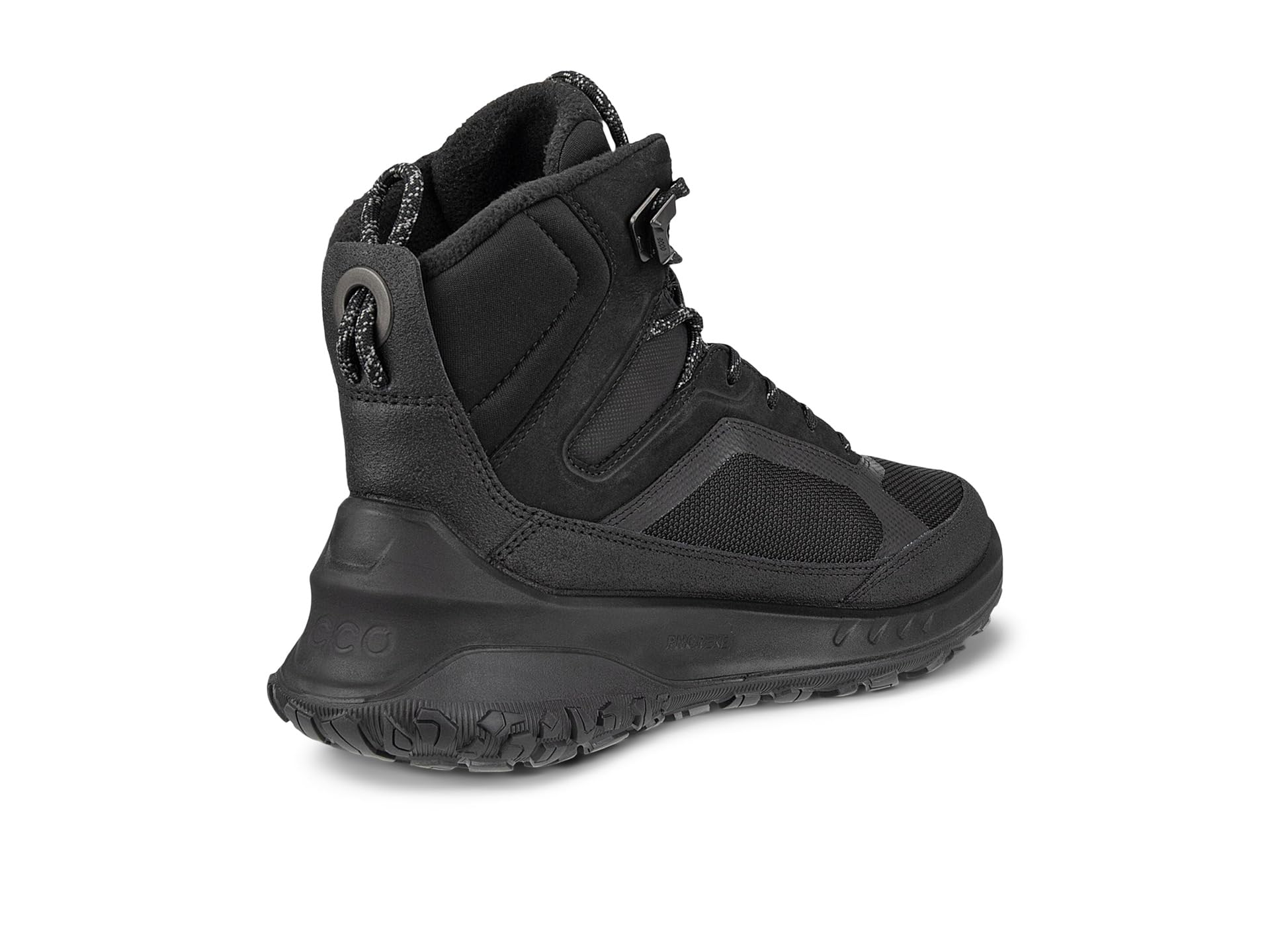 Ботинки ECCO Sport Ultra Terrain Waterproof Mid Warm Hiking Boots, цвет Black/Black Nubuck/Primaloft — фото 4