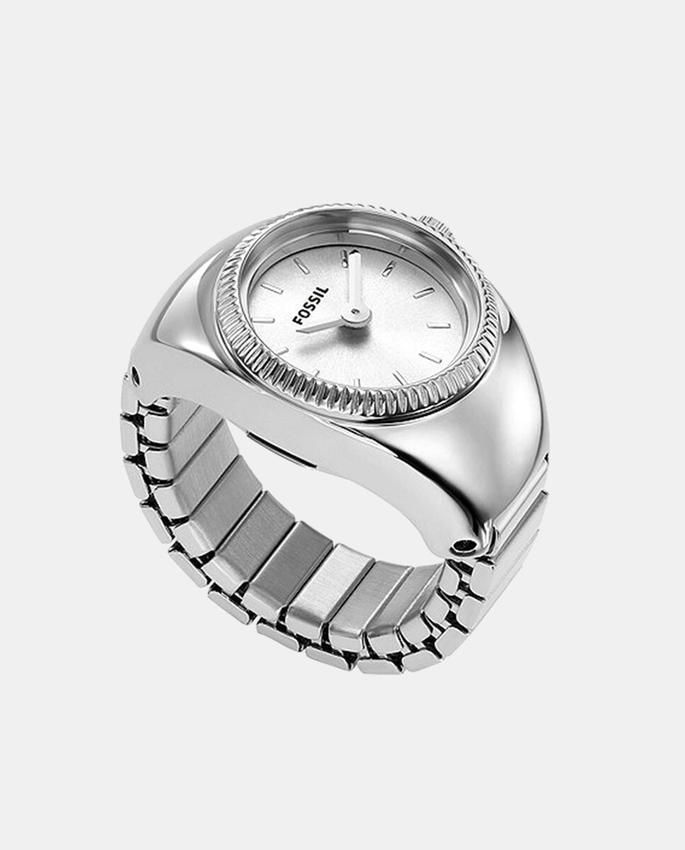 

Часы-кольцо ES5245 Женские часы из нержавеющей стали Fossil, серебро