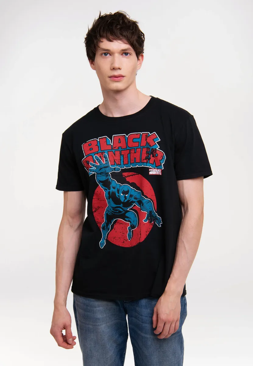 

Футболка Logoshirt "Marvel - Black Panther" с принтом "Черная пантера", черный