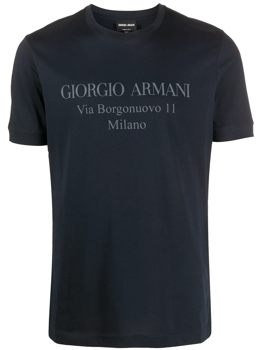 

Футболка с логотипом GIORGIO ARMANI, синий