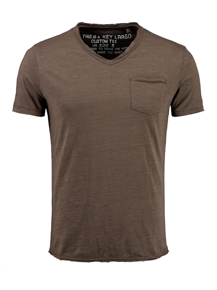 

Футболка коричневого цвета KEY LARGO, Коричневый, Футболка коричневого цвета KEY LARGO