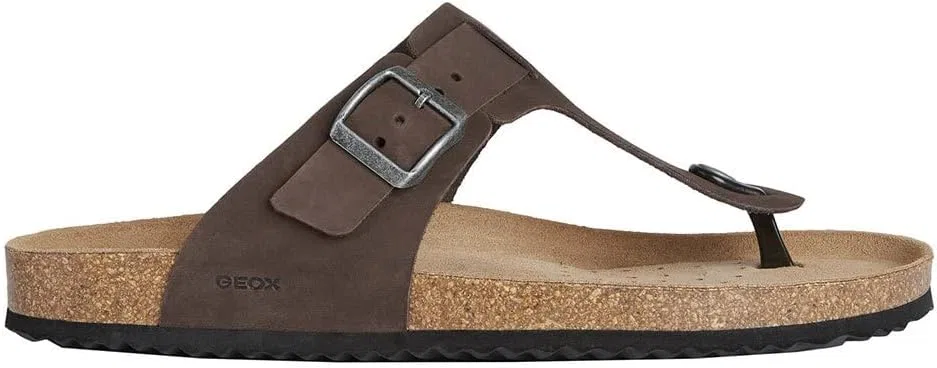 Мужские сандалии Geox U Sandal Ghita DFlip-Flop, Dk Coffee — фото 3