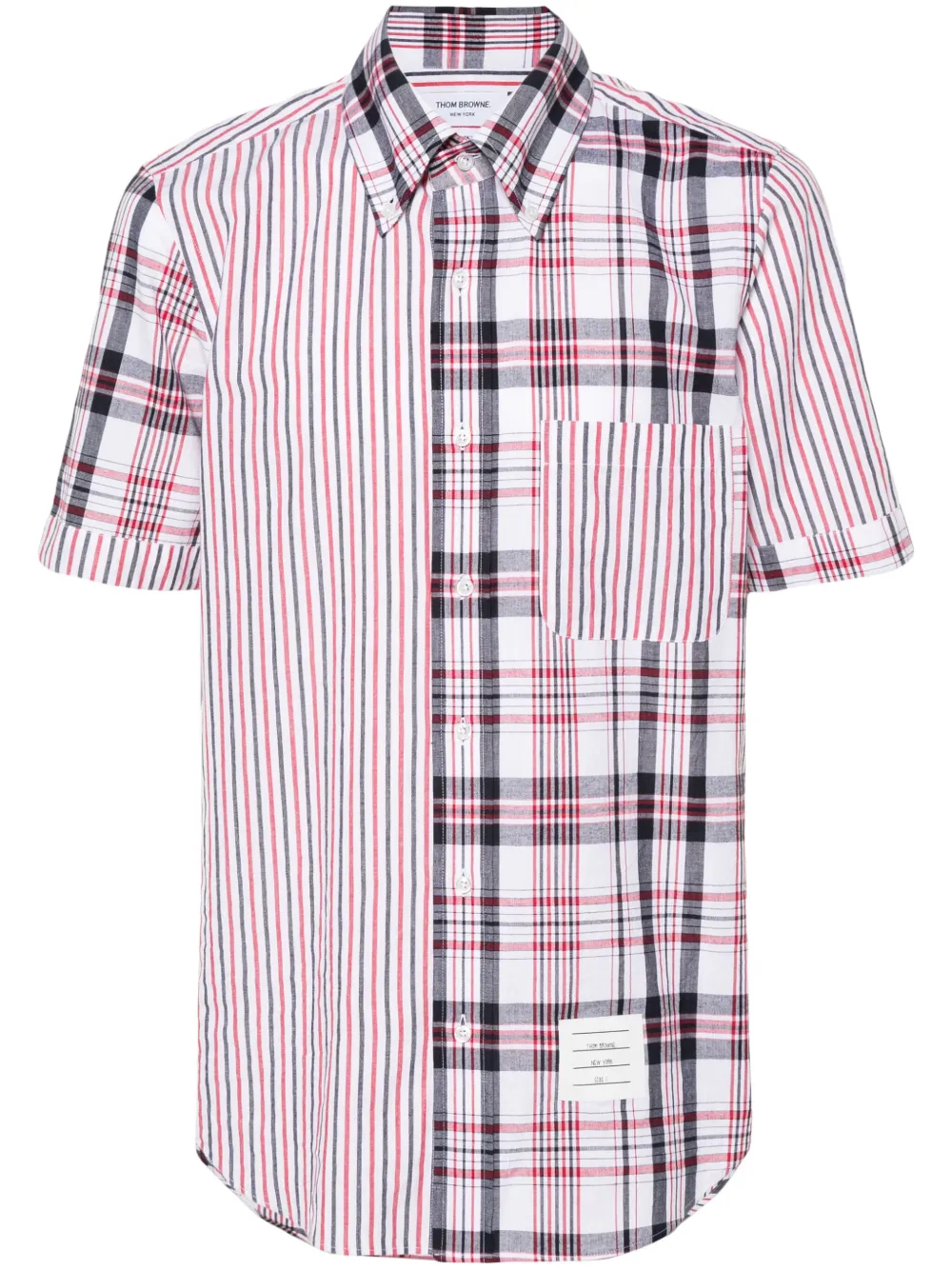 

Рубашка с узором THOM BROWNE, белый
