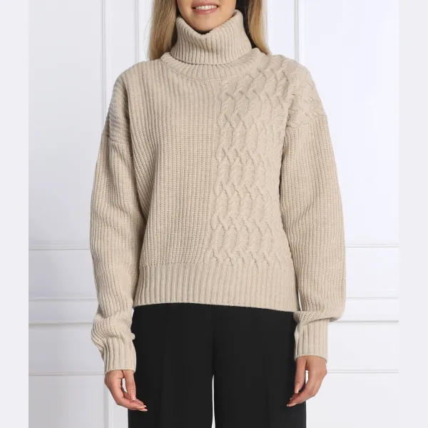 

Шерстяная водолазка стандартного кроя Trussardi, бежевый