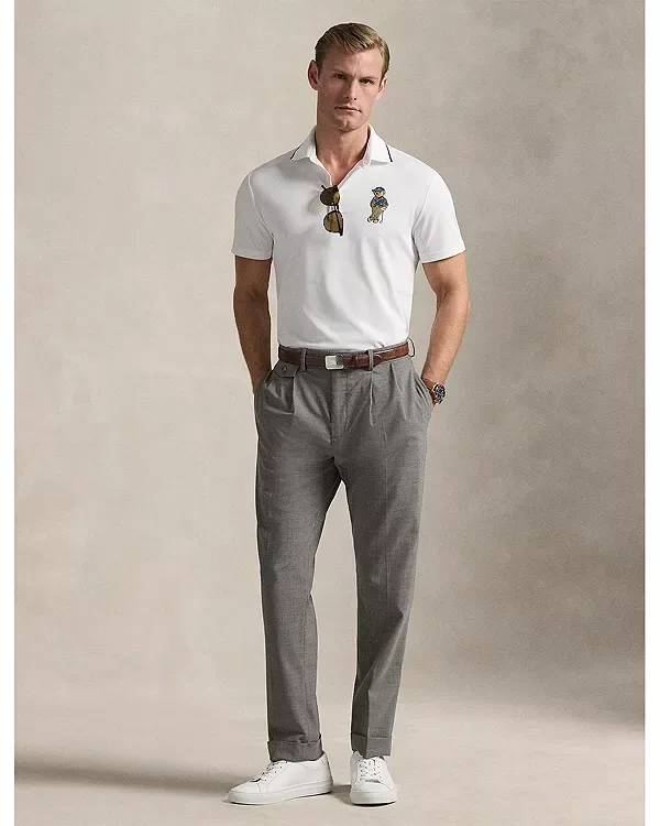 Рубашка-Поло с приталенным кроем "медведь" Polo Ralph Lauren, White — фото 2