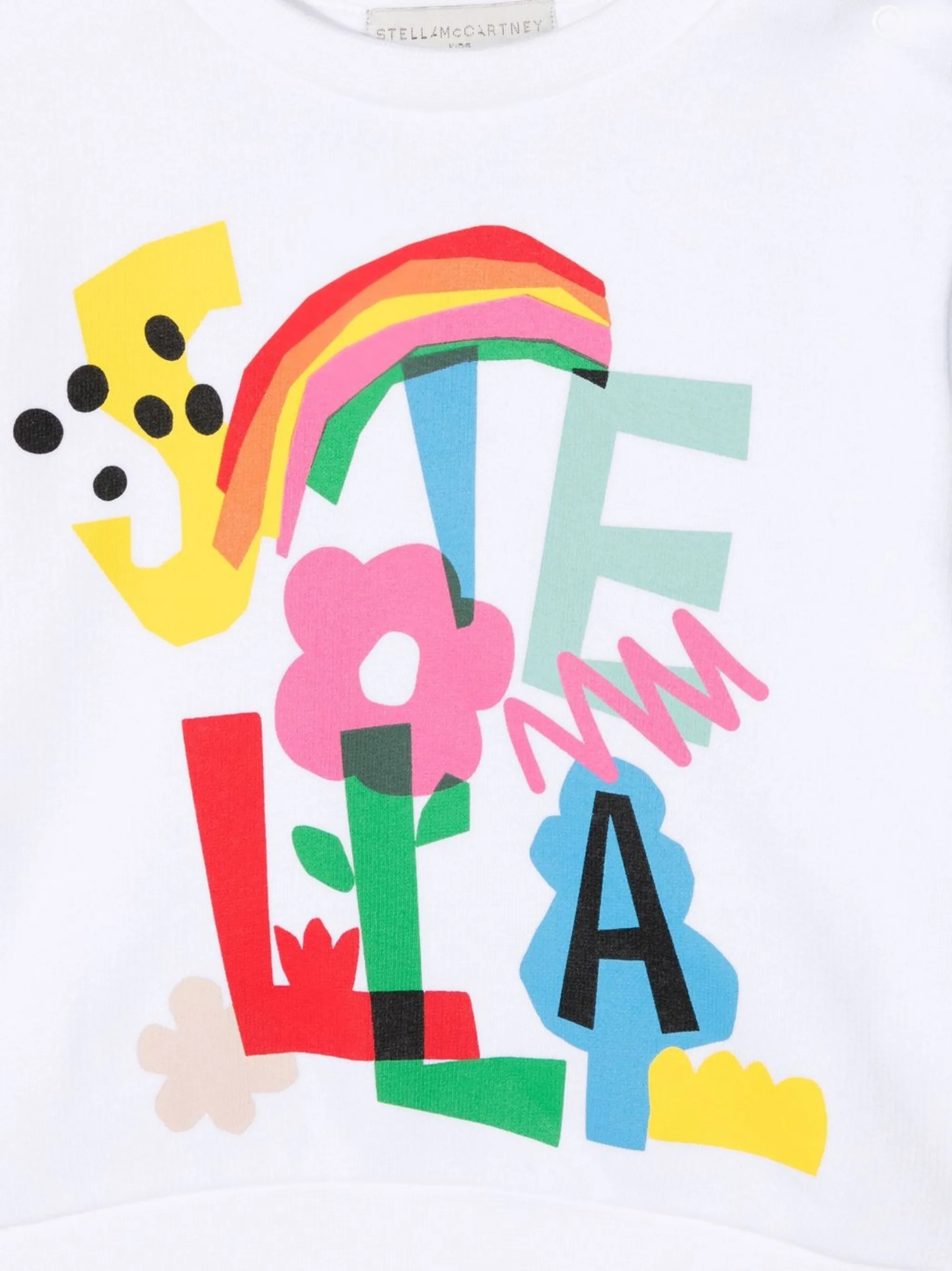 Толстовка с логотипом Stella Mccartney Kids, белый — фото 3