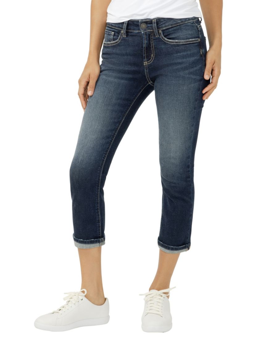 

Женские джинсы-капри Suki со средней посадкой и облегающим силуэтом Silver Jeans Co, Florida