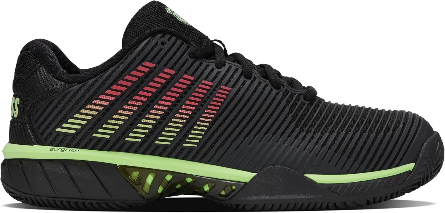 K-Swiss Мужские теннисные кроссовки Performance Hypercourt Express Hb - Highrise/Black/Neon Blaze