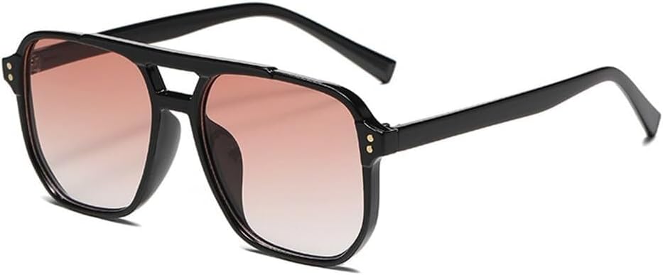 

Солнцезащитные очки Double Bridges Candy Color для женщин, градиентные, с защитой от УФ-излучения UV400, в стиле панк, с заклепками, для занятий спортом на открытом воздухе, бега и езды Generic, Black Tea Gradient