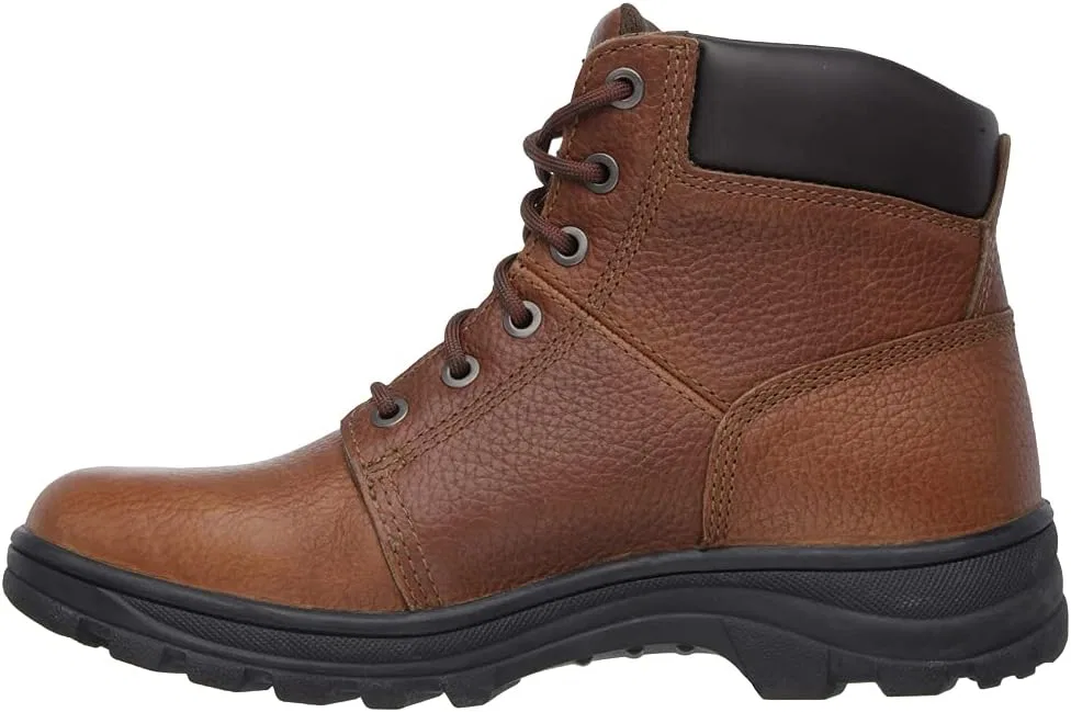 Рабочие защитные ботинки Skechers 77009 Workshire Relaxed Fit, коричневые — фото 3