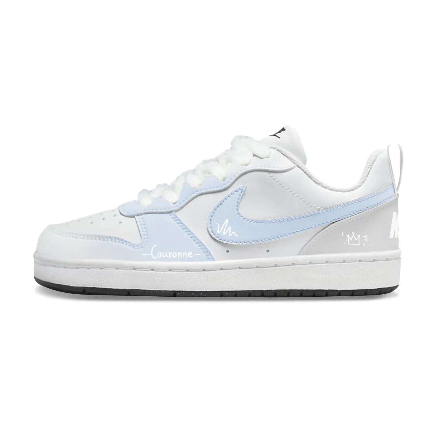 

Nike Детские кроссовки для скейтбординга Court Borough Starlight Crown Low Top, синие, для подростков