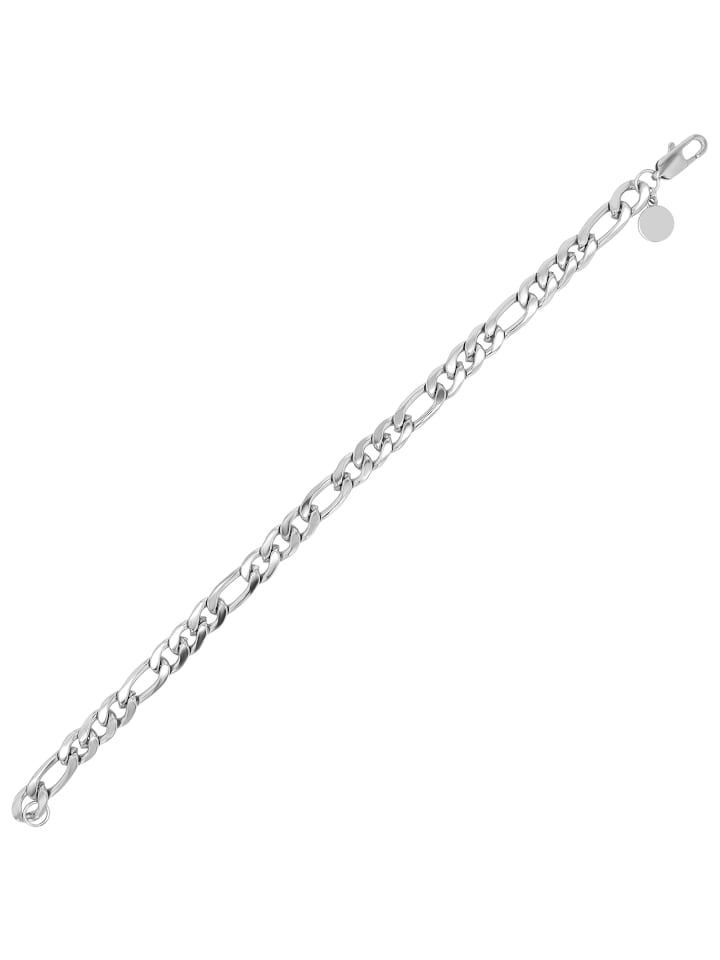 

Adeliás Браслет унисекс из нержавеющей стали, 21,5 см, серебристый