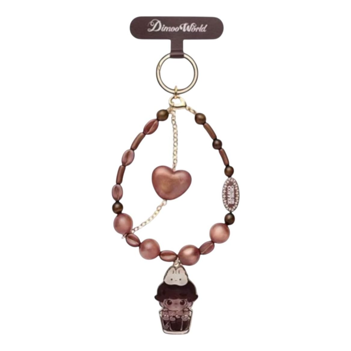 

Фигурка Pop Mart Dimoo Crush on Coffee Phone Charm 'Slightly Bitter Black Coffee'