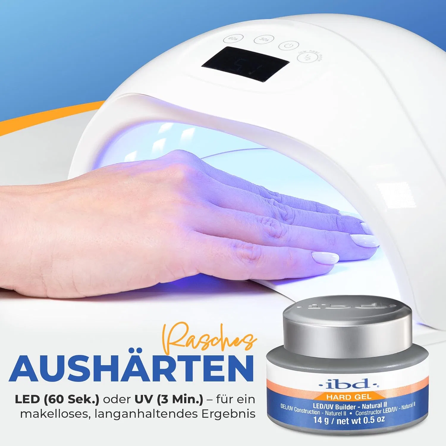 Гель для наращивания ногтей IBD LED/UV B-Gel, Natural II, 14 г Ibd, Natural Ii — фото 4