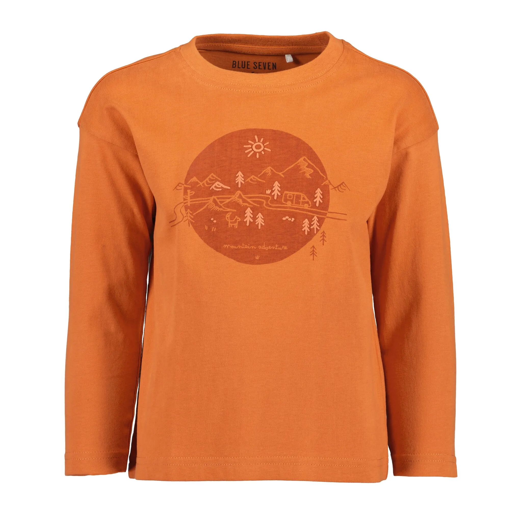 

Синяя рубашка Seven с длинными рукавами Blue Seven, цвет orange