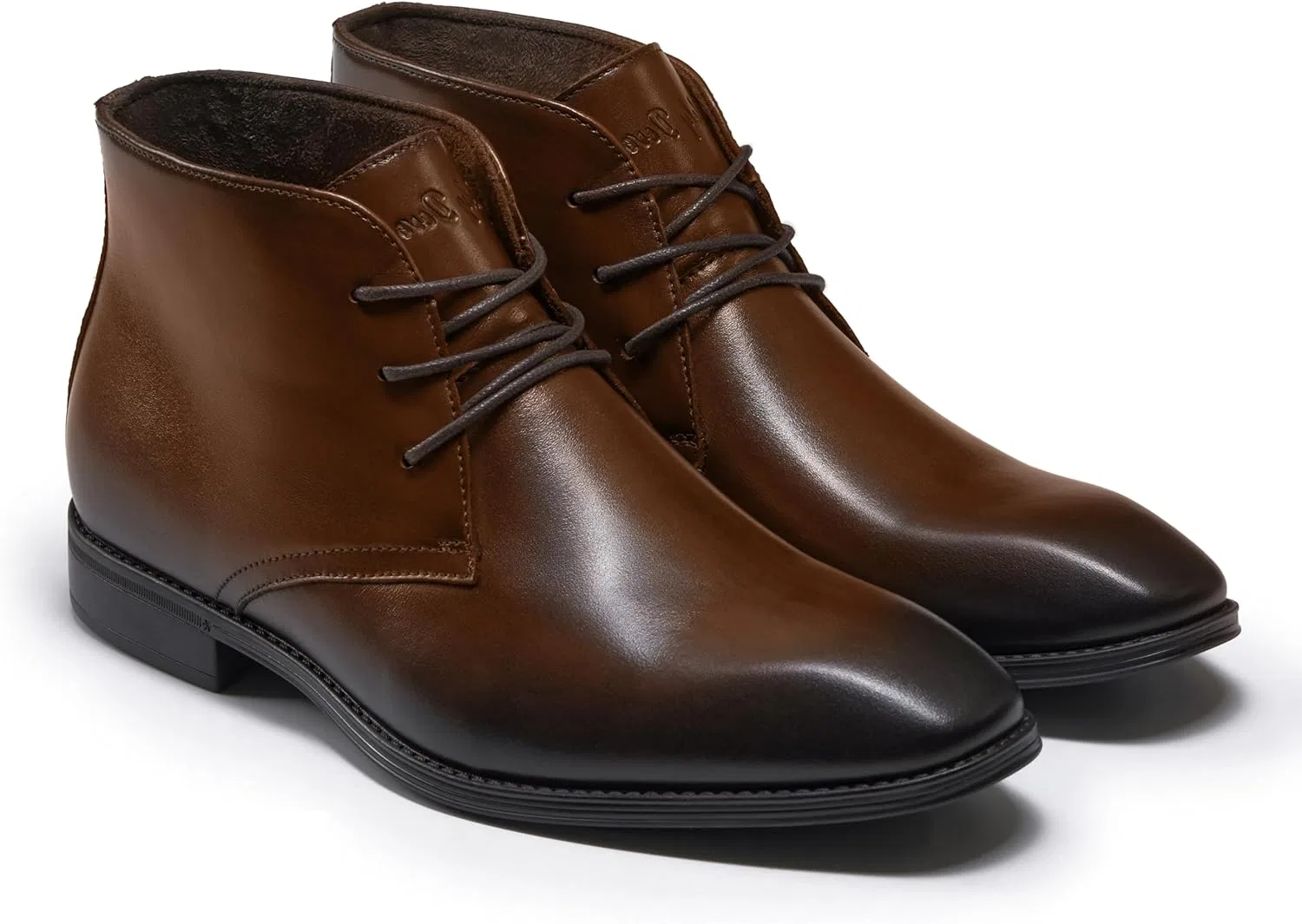 Мужские классические кожаные ботинки Holy Dove Oxford на шнуровке, деловые ботинки для мужчин, Brown — фото 4