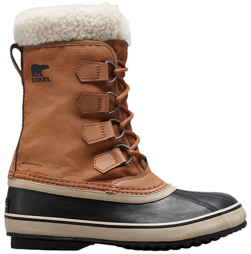 Женские ботинки Sorel Carnival WP текстильные высокие, коричневый